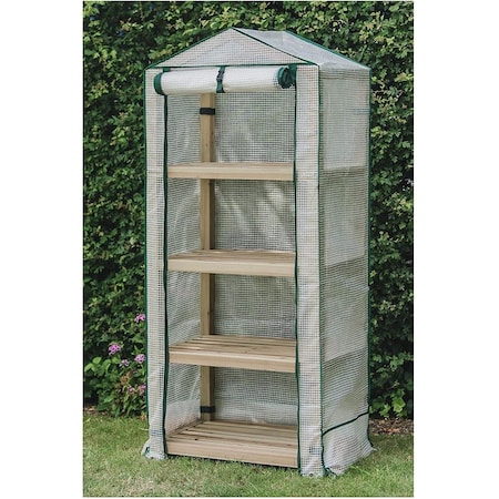Gardman Usa Gardman  Premium Wooden 4 Tier Greenhouse R08898